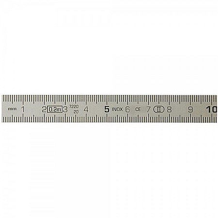 Rigle profesionale - Rigla flexibila din INOX cromat mat 250 mm clasa 2