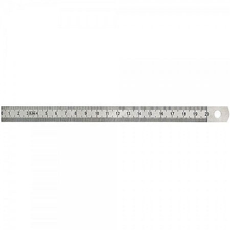 Rigle profesionale - Rigla semirigida din otel cromat mat 300 mm clasa 2