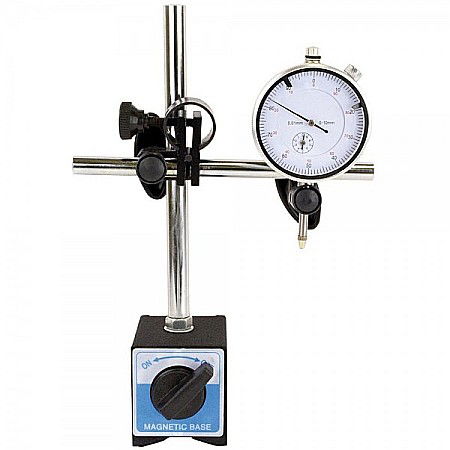 Dispozitive metrologice de masura - Set ceas comparator mecanic cursa 10mm citire 0.01mm cu suport magnetic 60Kgf