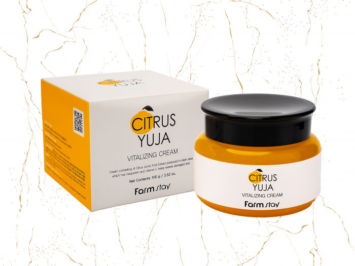 Crema de fata cu citrice Yuja Farmstay Citrus Yuja Vitalizing, 100g [2]