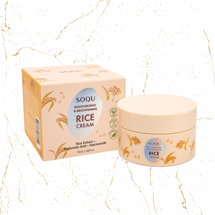Crema de fata hidratanta cu orez SOQU Moisturing & Brightening, 70g [2]