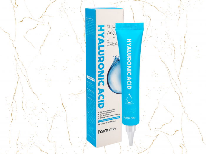 Crema de ochi cu acid hialuronic Farmstay Hyaluronic Acid Super Aqua, 45ml [1]