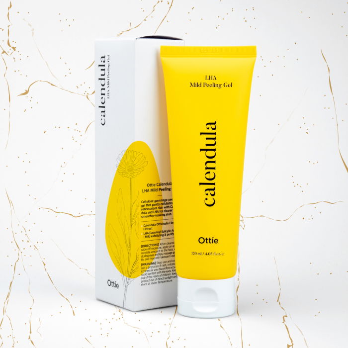 Gel pentru exfoliere usoara cu galbenele Ottie Calendula LHA, 120 ml [2]