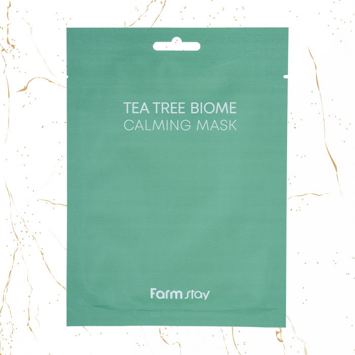 Masca de fata calmanta Farmstay Tea Tree Biome Calming, 25 ml x 10 buc [2]
