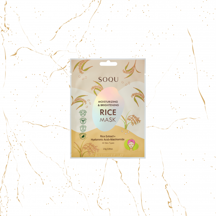 Masca de fata hidratanta SOQU Moisturising & Brightening Rice, 23 g [1]