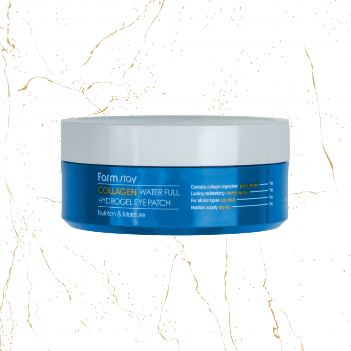 Patch-uri pentru ochi Farmstay Collagen Water Full Hydrogel, 90g [1]