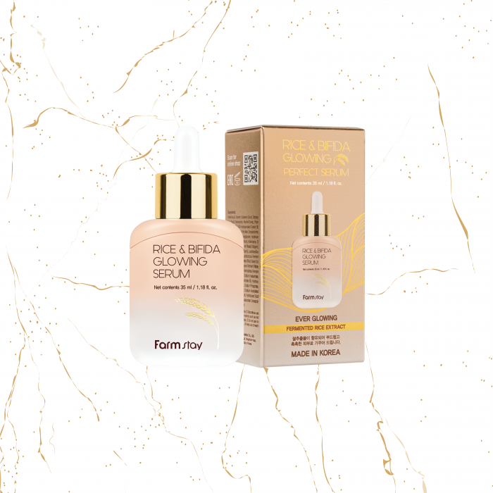 Ser de fata antirid Farmstay Rice & Bifida Complexion, 35 ml [2]