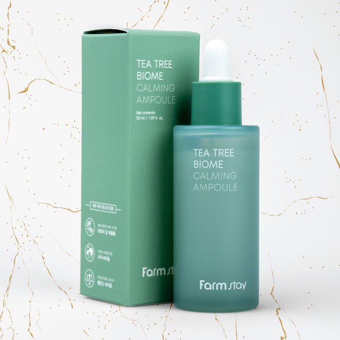 Ser de fata calmant Farmstay Tea Tree Biome Calming Ampoule, 50 ml [2]