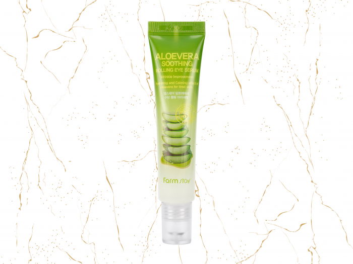 Ser roll on pentru ochi cu aloe vera Farmstay Aloevera Soothing, 25ml [1]