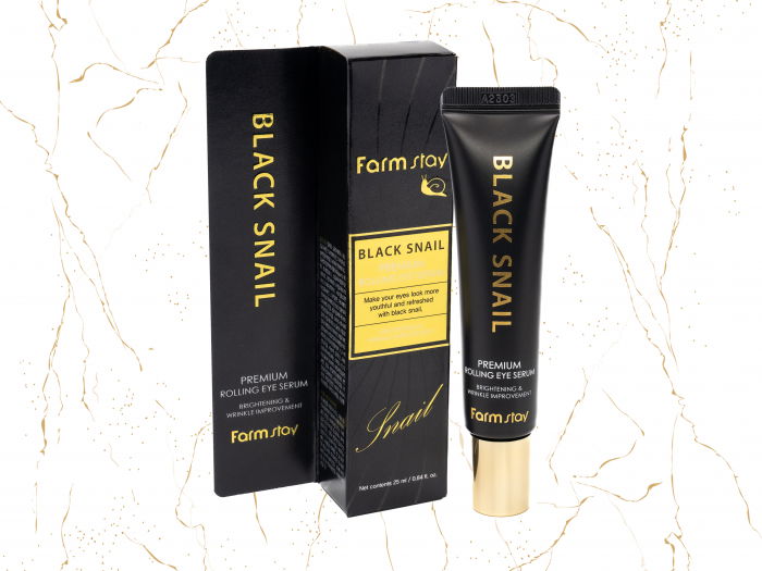 Ser roll on pentru ochi Farmstay Black Snail Premium, 25ml [2]