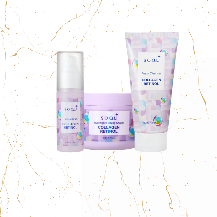 SET pentru fermitate SOQU Collagen Retinol + Spuma de curatare SOQU Collagen Retinol, 120 ml - GRATUIT [1]