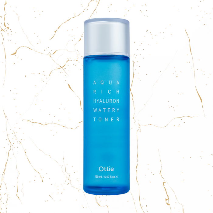 Toner de fata cu acid hialuronic Ottie Aqua Rich Hyaluron Watery, 150 ml [1]