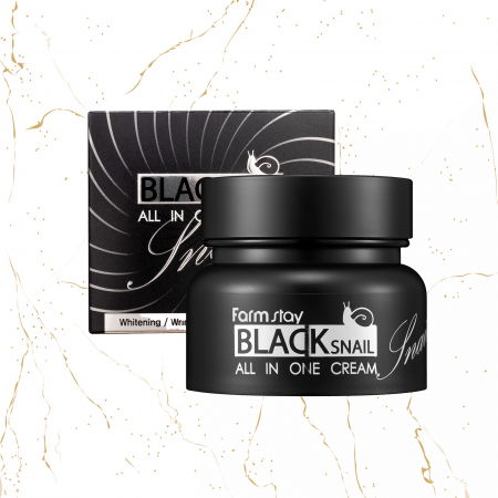 Crema de fata cu extract de melc negru Farmstay Black Snail All-In One, 100ml [1]