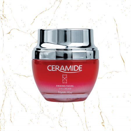 Produse de fata coreene - Crema de ochi pentru fermitate Farmstay Ceramide Firming, 50 ml