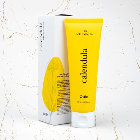Gel pentru exfoliere usoara cu galbenele Ottie Calendula LHA, 120 ml [1]