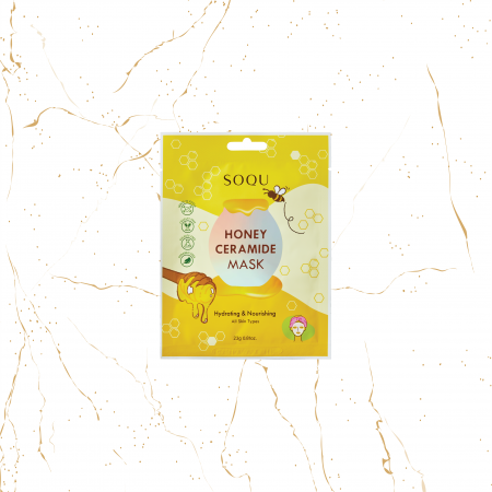 Masti coreene & Patch-uri ochi coreene - Masca de fata hidratanta SOQU Hydrating & Nourishing Honey Ceramide, 23 g