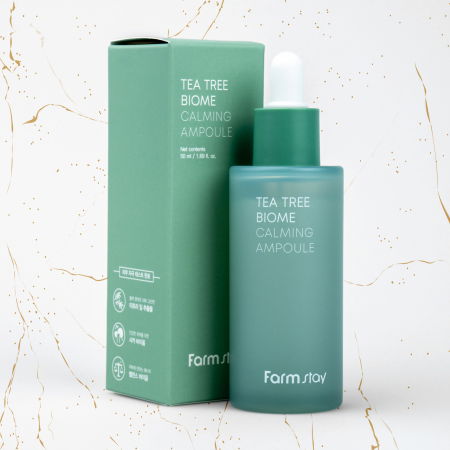 Ser de fata calmant Farmstay Tea Tree Biome Calming Ampoule, 50 ml [1]