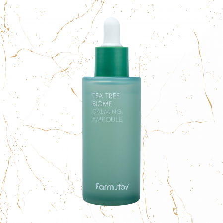 Seruri coreene - Ser de fata calmant Farmstay Tea Tree Biome Calming Ampoule, 50 ml