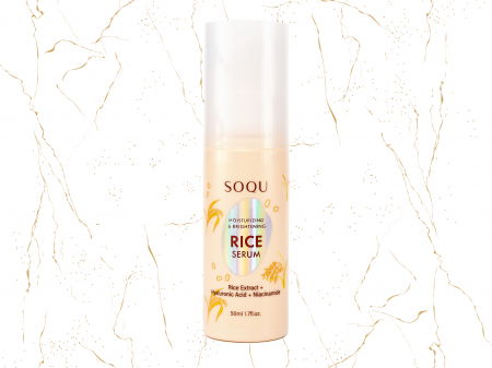 Seruri coreene - Ser de fata hidratant cu orez SOQU Moisturing & Brightening, 50 ml