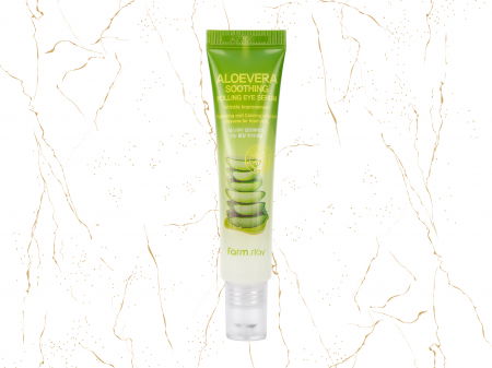 Ser roll on pentru ochi cu aloe vera Farmstay Aloevera Soothing, 25ml