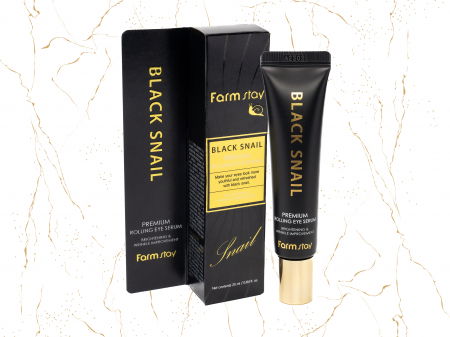 Ser roll on pentru ochi Farmstay Black Snail Premium, 25ml [1]