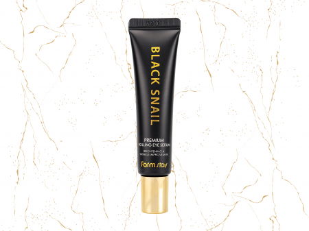 Serumuri coreene pentru ochi - Ser roll on pentru ochi Farmstay Black Snail Premium, 25ml