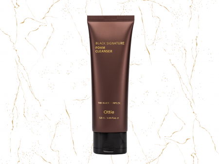 Spuma de curatare coreeana - Spuma de curatare fata antirid  Ottie Black Signature, 120ml