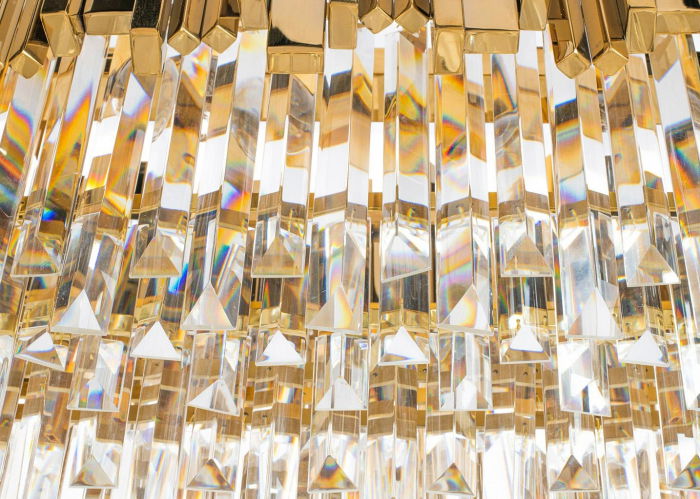 Lustra aurie design lux Imperio Long cu cristale 90x30 cm, DW-D5689S.GOLD - King [6]