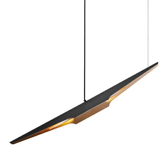 Lustra design modern Penton negru mat/auriu, MD21446-2-1125 - King [2]