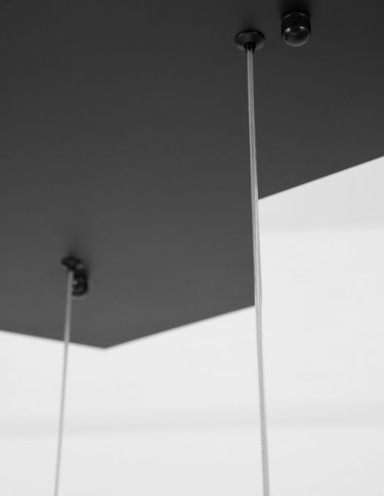 Lustra dimabila aurie/neagra LED 3 pendule forma cub Gerho 56 cm, design minimalist, 9818231 - Novaluce [8]