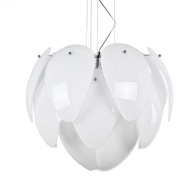 Lustra extravaganta Lovisa 60x50 cm, sticla alba/fumurie, design modern, AZ 2996 - Azzardo [3]