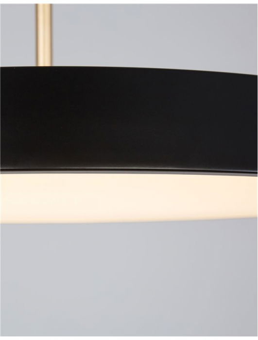 Lustra LED premium disc rotund metal Steen diverse culori, Ø 50 cm, inaltime reglabila, 910623 - Novaluce [22]