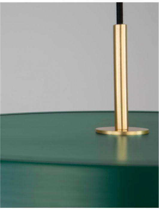 Lustra LED premium disc rotund metal Steen diverse culori, Ø 50 cm, inaltime reglabila, 910623 - Novaluce [5]