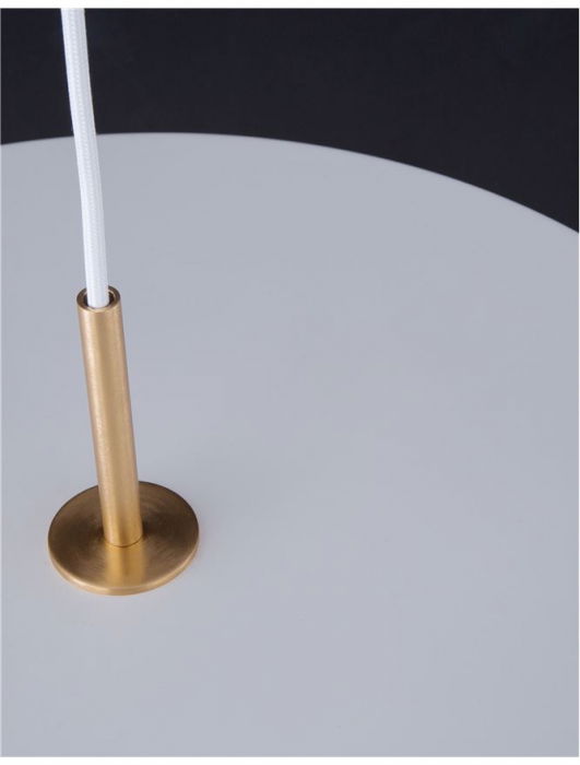 Lustra LED premium disc rotund metal Steen diverse culori, Ø 50 cm, inaltime reglabila, 910623 - Novaluce [13]