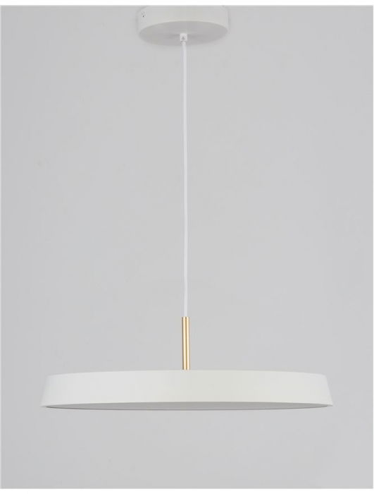 Lustra LED premium disc rotund metal Steen diverse culori, Ø 50 cm, inaltime reglabila, 910623 - Novaluce [12]