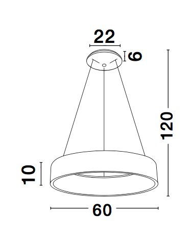Lustra moderna rotunda LED Rondo Full Ø60 cm, metal maro/gri/negru/alb, 6167205 - Novaluce [5]