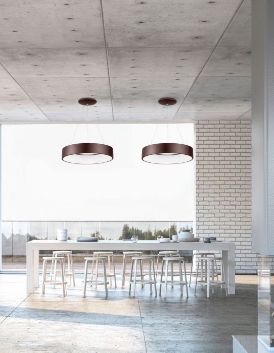 Lustra moderna rotunda LED Rondo Full Ø60 cm, metal maro/gri/negru/alb, 6167205 - Novaluce [4]