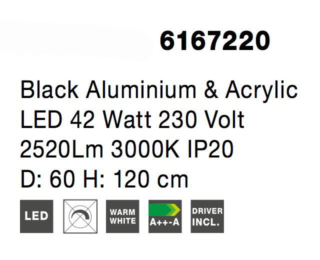 Lustra moderna rotunda LED Rondo Full Ø60 cm, metal maro/gri/negru/alb, 6167205 - Novaluce [9]