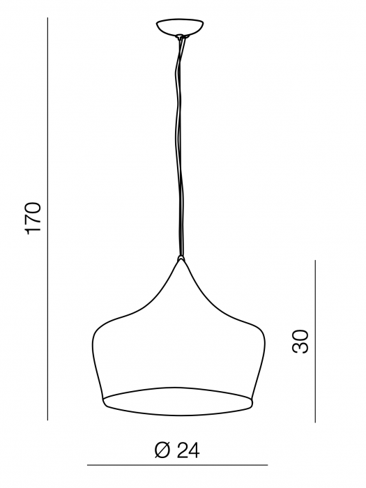 Lustra moderna Sylvi Ø 24x30 cm alb/negru cu auriu, stil industrial, aluminiu, AZ 1341 - Azzardo [4]