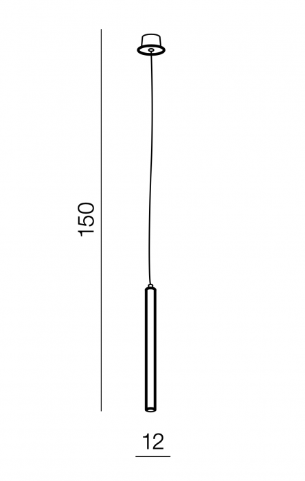 Lustra pendul lemn/metal negru Elodi, design modern, iluminare LED, AZ 3339 - Azzardo [2]