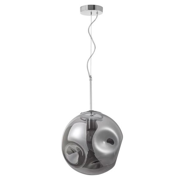 Lustra rotunda sticla cupru/sampanie/crom Ria Ø 30 cm, inaltime reglabila, 9988105 - Novaluce [9]