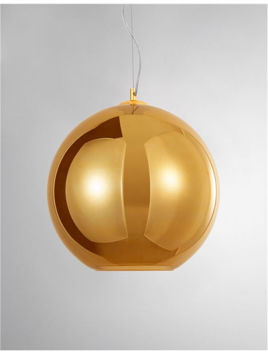 Lustra rotunda sticla cupru/auriu Tabani Ø 25/35 cm, inaltime reglabila, 9080351 - Novaluce [18]