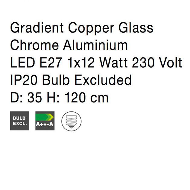 Lustra rotunda sticla cupru/auriu Tabani Ø 25/35 cm, inaltime reglabila, 9080351 - Novaluce [6]