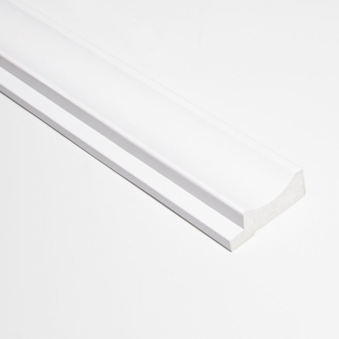 Profil stanga pentru panou riflat 3D Onda, Alb, 270x3.8cm, Lamelio [1]