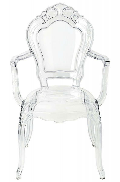 Scaun transparent de design Elisabeth stil baroc, policarbonat, 777-APC - King [4]