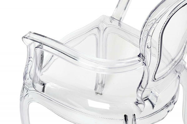 Scaun transparent de design Elisabeth stil baroc, policarbonat, 777-APC - King [6]