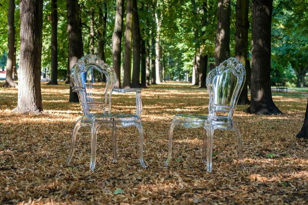 Scaun transparent de design Elisabeth stil baroc, policarbonat, 777-APC - King [8]