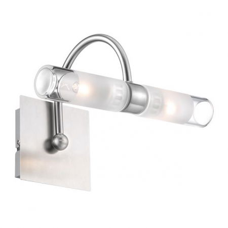 Aplice LED - Aplica LED perete liniara baie transparenta Vitor, din sticla, baza metal, IP44, 6310661 - Novaluce