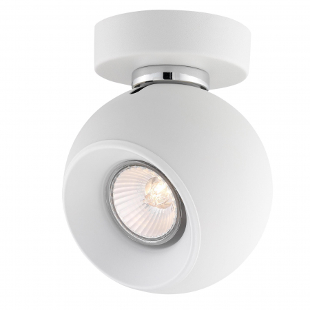 Plafoniere LED - Aplica perete alba/gri cu 1 spot LED Conni, din metal, 665001 - Novaluce