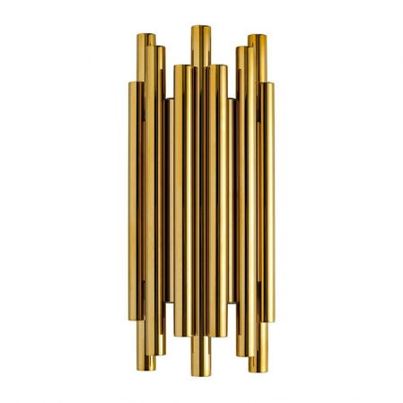 Aplice LED - Aplica perete aurie design lux Organic 19x43 cm, iluminare LED, MSE010400198 - King